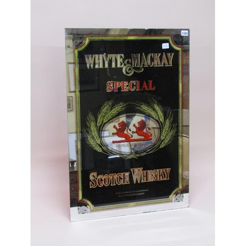 1163 - ADVERTISING MIRROR FOR WHYTE & MAKAY SPECIAL SCOTCH WHISKY, 82CM X 56CM