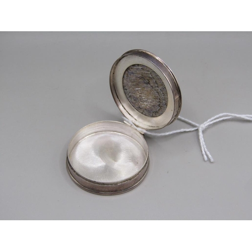 1543 - SILVER ABELONE SHELL PILL BOX