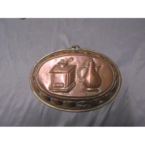 60 - PAIR OF COPPER JELLY MOULDS