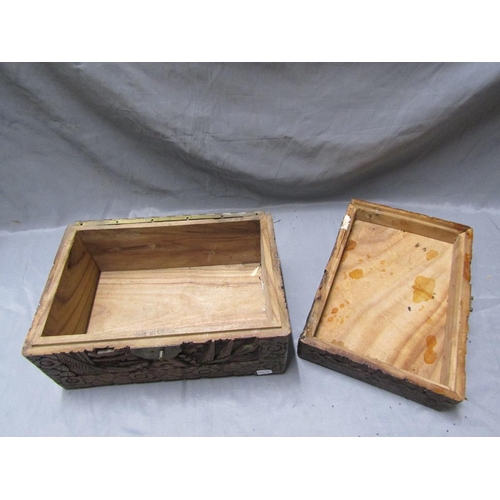 89 - MODERN ORNATE CARVED WOODEN BOX