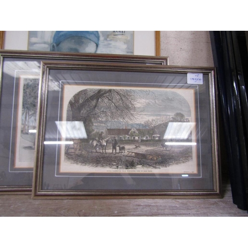 150 - FRAMED ENGRAVINGS AND PRINT