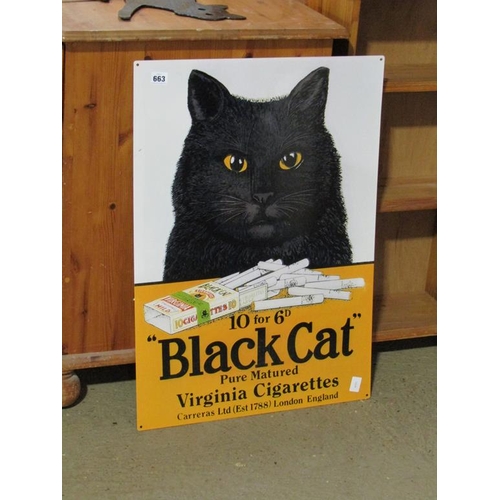 663 - BLACK CAT SIGN