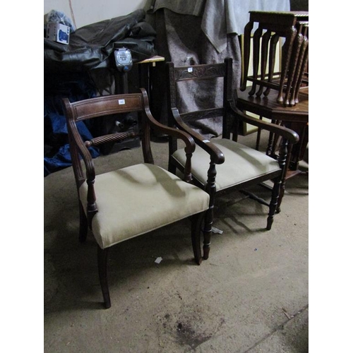 673 - TWO ARMCHAIRS