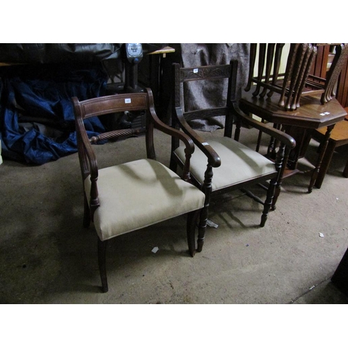 673 - TWO ARMCHAIRS