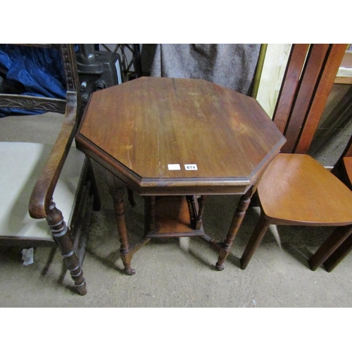 674 - VICTORIAN OCCASIONAL TABLE