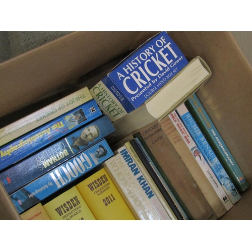 710 - QTY OF BOOKS - CRICKET RELATED