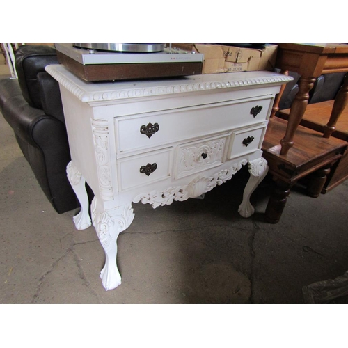 727 - WHITE PAINTED LOWBOY