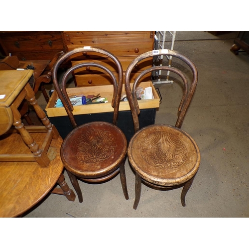 807 - TWO BENTWOOD CHAIRS