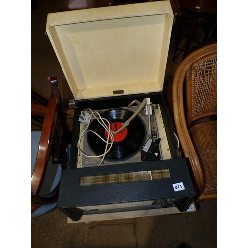 871 - VINTAGE DANSETTE RECORD PLAYER