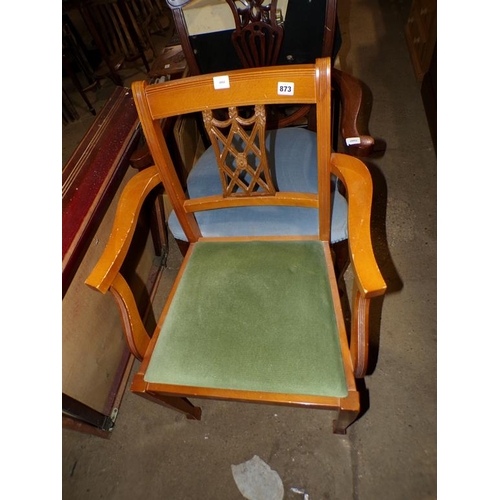 873 - REPRODUCTION ARMCHAIR