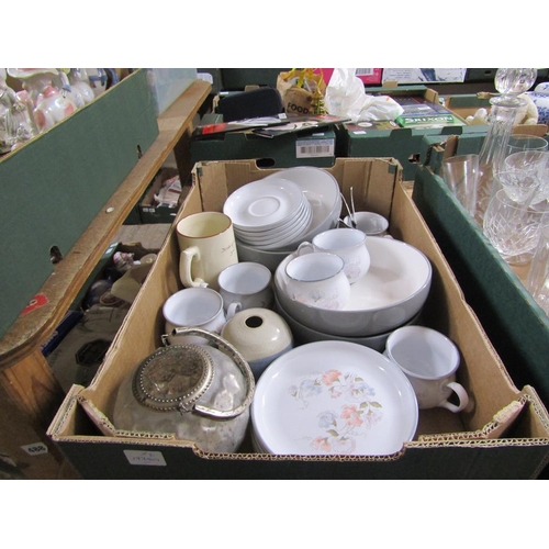 502 - TWO BOXES OF MIXED CHINA ETC TO INCL TEAWARES