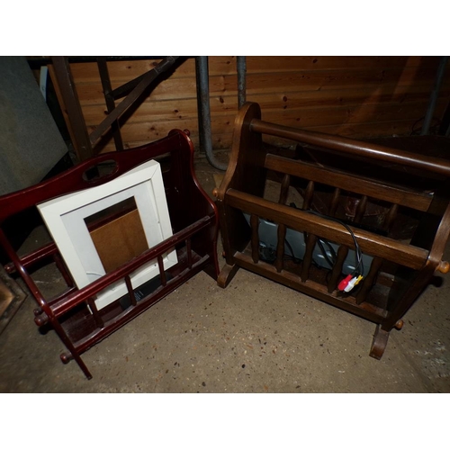 918 - TWO MAGAZINE RACKS