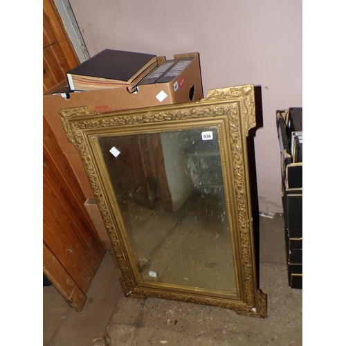 936 - GILT FRAMED MIRROR