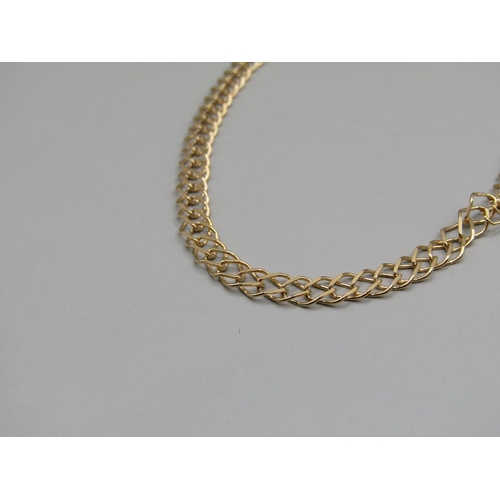 1406 - 9ct GOLD LINK NECKLACE 4.5g