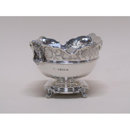 1435 - EARLY 20c SILVER SUGAR BOWL DATED BIRMINGHAM 1925, 5.4ozt