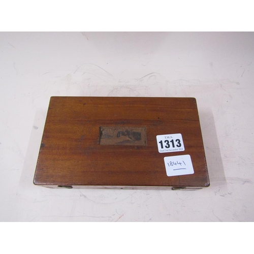 1313 - BOX OF DRAWING INSTRUMENTS