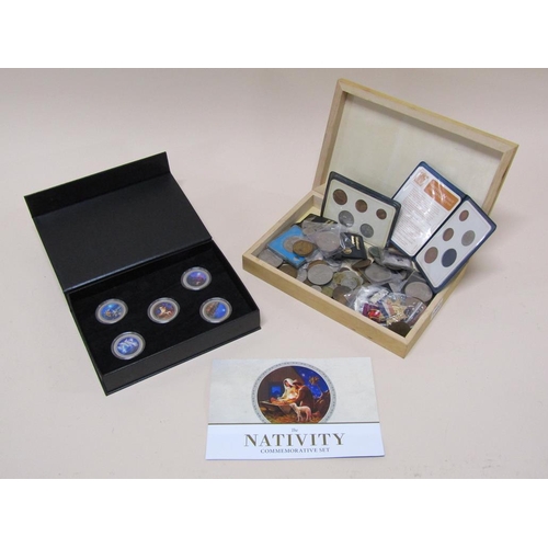 1503 - TWO BOXES OF MIXED COMMEMORATIVE AND OTHER COINS