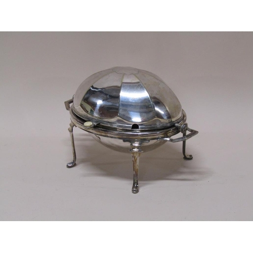 1557 - SILVER PLATED DOME TOP SERVER