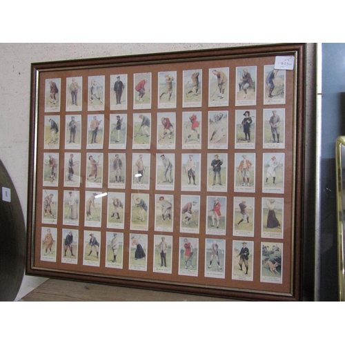 140 - GOLFING PRINTS; CIGARETTE CARDS