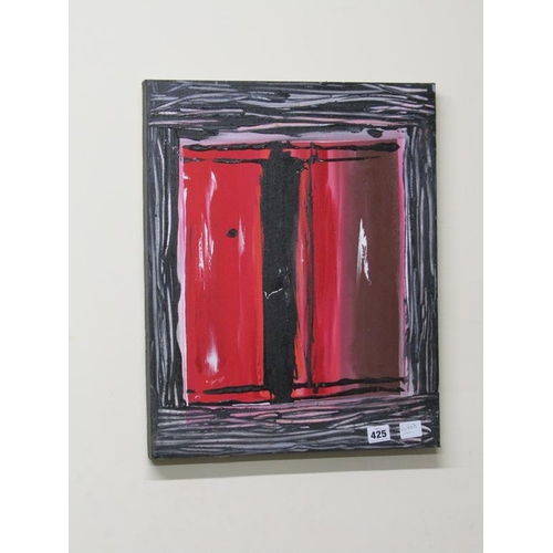 425 - UNFRAMED PANEL - ABSTRACT