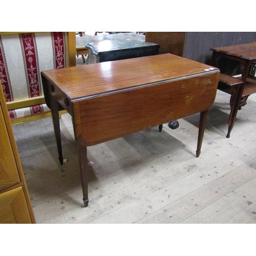 1730 - LATE 19c MAHOGANY PEMBROKE TABLE 104cms W