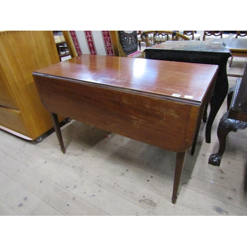 1730 - LATE 19c MAHOGANY PEMBROKE TABLE 104cms W