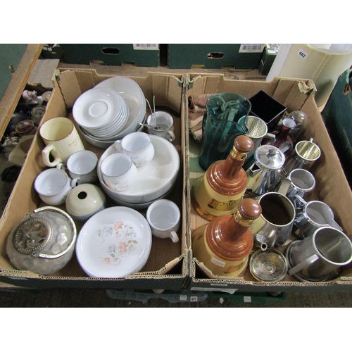 502 - TWO BOXES OF MIXED CHINA ETC TO INCL TEAWARES