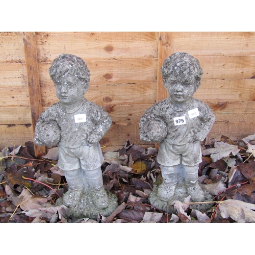 975 - TWO GARDEN FIGURES