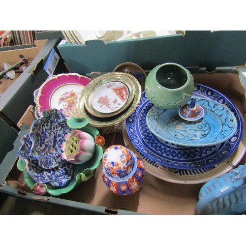 222 - BOX OF MIXED CERAMICS TO INCL ORIENTAL