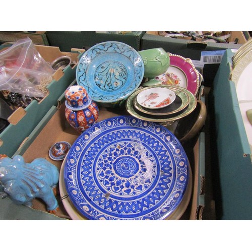 222 - BOX OF MIXED CERAMICS TO INCL ORIENTAL