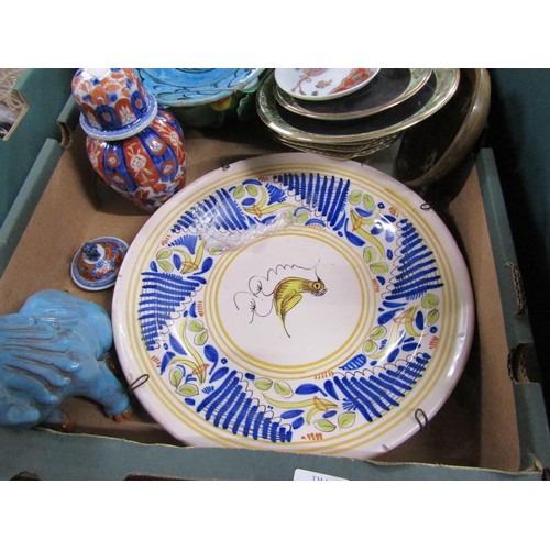 222 - BOX OF MIXED CERAMICS TO INCL ORIENTAL