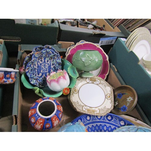 222 - BOX OF MIXED CERAMICS TO INCL ORIENTAL