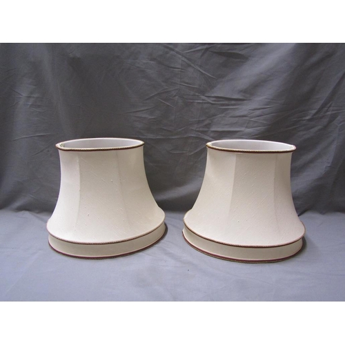 36 - THREE CONTEMPORARY TABLE LAMPS - TWO WITH SHADES