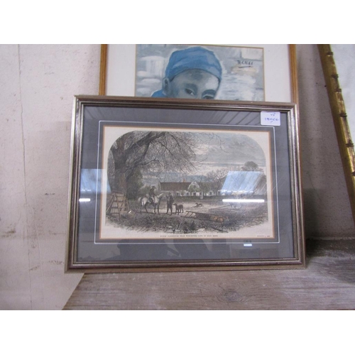 162 - FRAMED ENGRAVINGS; PRINT
