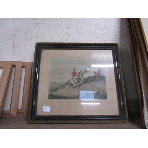 165 - COLLECTION OF FRAMED HUNTING PRINTS