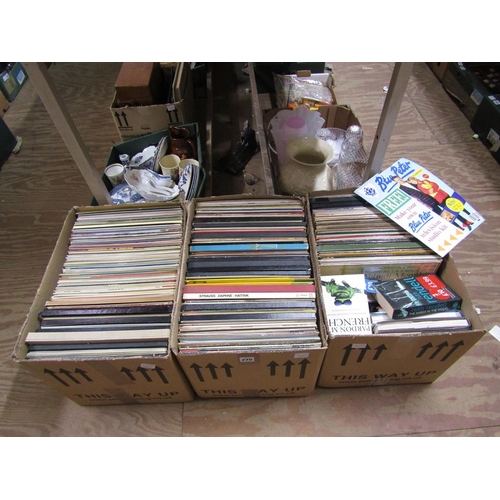 270 - THREE BOXES OF RECORDS