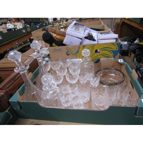 279 - BOX OF CRYSTAL GLASS