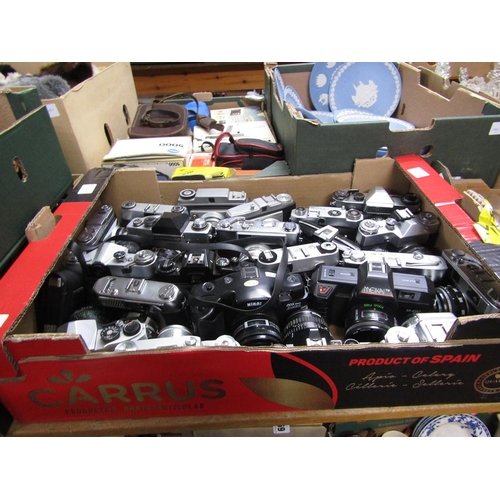 284 - BOX OF CAMERAS