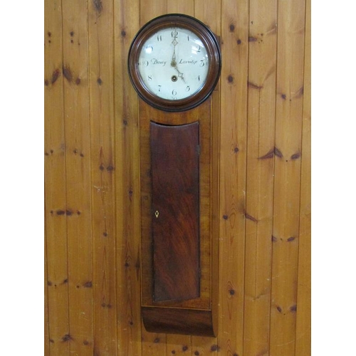 An early 19c East Anglian wall clock, the 22cm diam. white painted dial ...