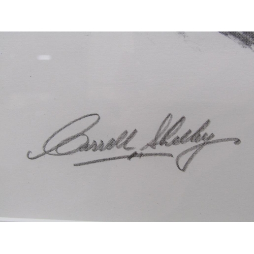 1220 - CAROL SHELBY - LE MANS CAR, DAYTONA COBRA, SIGNED, F/G, 52CM X 62CM