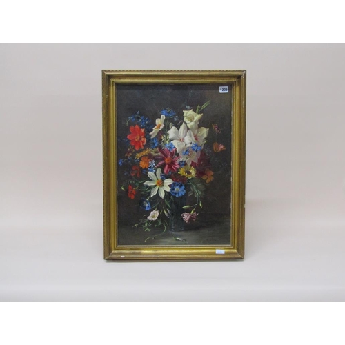 1236 - C GOBL - A VASE OF FLOWERS, SIGNED, OIL ON CANVAS, FRAMED, 58CM X 42CM