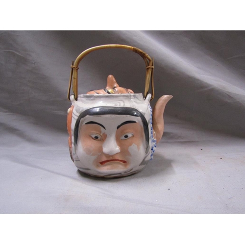 46 - JAPANESE BANKO WARE FIVE FACE TEAPOT