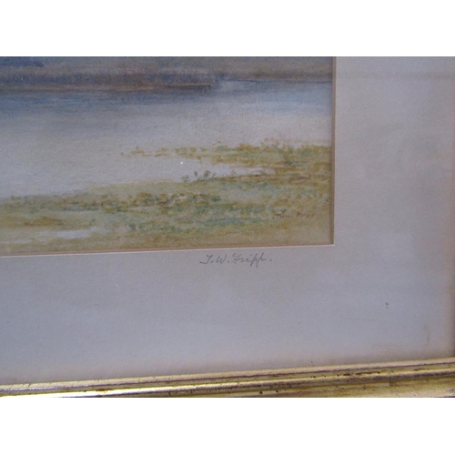 53 - PAIR OF FRAMED WATERCOLOURS - RIVERSCAPES