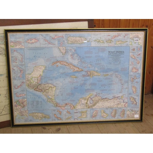 1239 - TWO F/G MAPS - WEST INDIES CENTRAL AMERICA & EUROPE