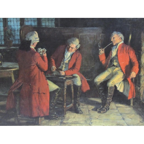 1250 - THREE F/G OELOGRAPHS - F.M.E BENNING, LATE 18C SUBJECTS, EACH UNFRAMED, 55CM X 70CM