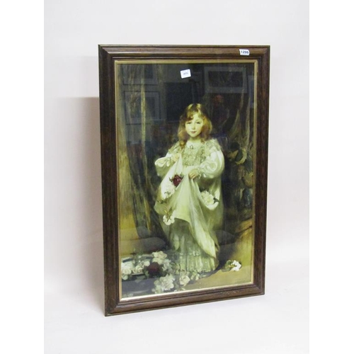 1266 - F/G COLOURED PRINT - YOUNG 19C LADY