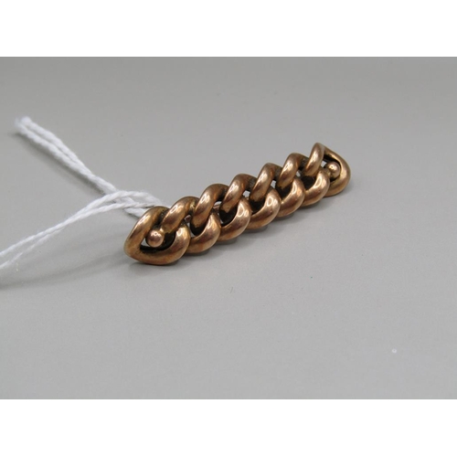 1604 - 9ct GOLD KNOTTED BROOCH