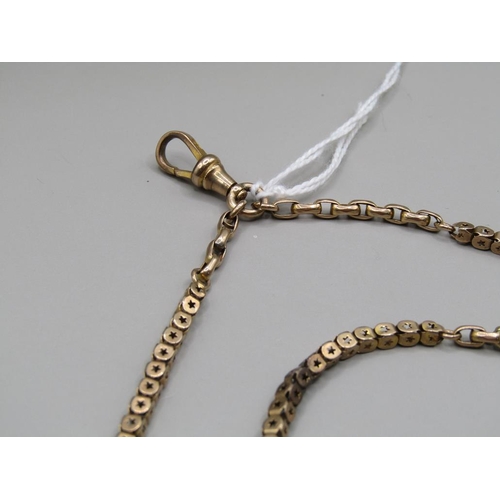 1619 - 9ct GOLD DOUBLE LONGUARD CHAIN 39.2g