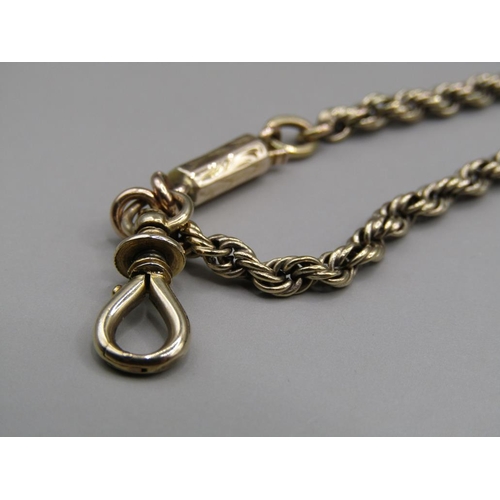 1644 - 15ct GOLD ROPE TWIST NECKLACE