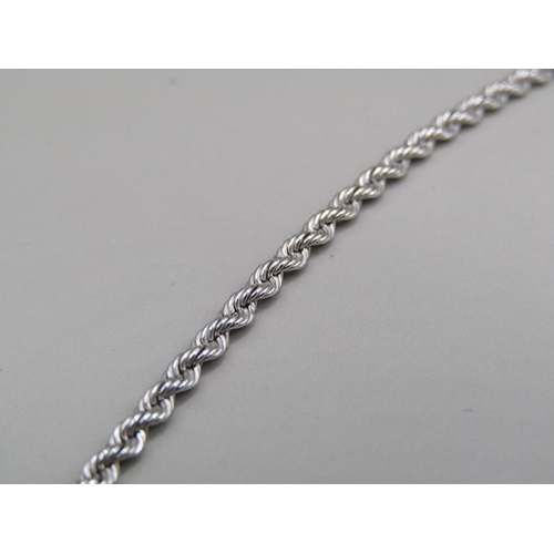 1678 - WHITE GOLD ROPE NECKLACE 24